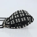 Miu Miu Shoulder Bag Canvas Black Silver Auth BSZ027-4