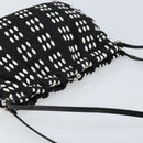 Miu Miu Shoulder Bag Canvas Black Silver Auth BSZ027-6