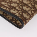 Christian Dior Trotter Canvas Shoulder Bag Brown Gold Auth BSZ029-15