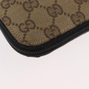 GUCCI GG Canvas Shoulder Bag Beige Silver 019 0349 Auth BSZ031A-10