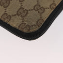 GUCCI GG Canvas Shoulder Bag Beige Silver 019 0349 Auth BSZ031A-13