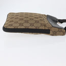 GUCCI GG Canvas Shoulder Bag Beige Silver 019 0349 Auth BSZ031A-4