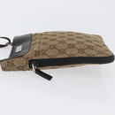 GUCCI GG Canvas Shoulder Bag Beige Silver 019 0349 Auth BSZ031A-5