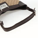 Christian Dior Trotter Canvas Schoudertas Beige Zilver Auth BSZ033SAV-7