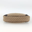Christian Dior Trotter Canvas Schoudertas Beige Zilver Auth BSZ033SAV-5