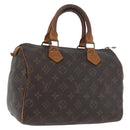 LOUIS VUITTON Monogram Speedy 25 Hand Bag M41528 LV Auth BSZ041-1