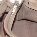 SAINT LAURENT Muse Toe Hand Bag Leather Red Gold Auth BSZ046-22