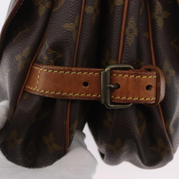LOUIS VUITTON Monogram Saumur 30 Shoulder Bag M42256 LV Auth BSZ049