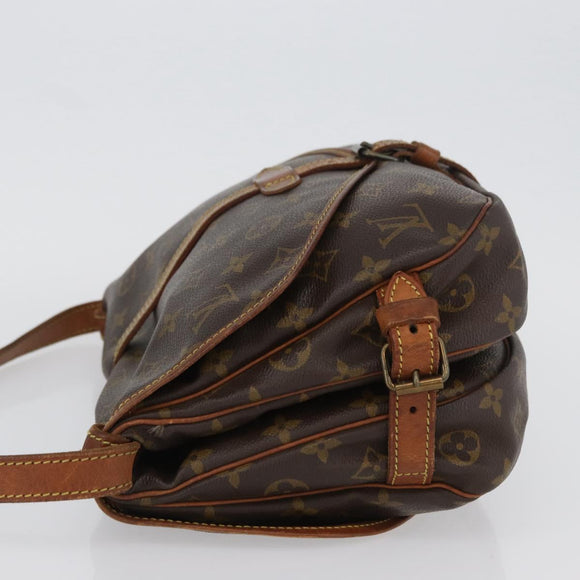 LOUIS VUITTON Monogram Saumur 30 Shoulder Bag M42256 LV Auth BSZ049