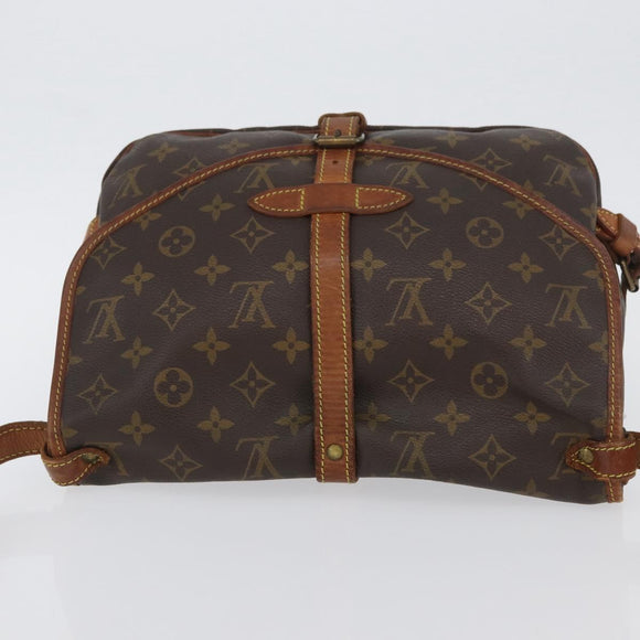 LOUIS VUITTON Monogram Saumur 30 Shoulder Bag M42256 LV Auth BSZ049