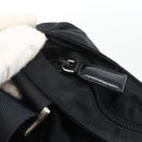 PRADA Shoulder Bag Nylon Black Silver Auth BSZ052-10
