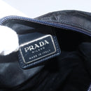 PRADA Shoulder Bag Nylon Black Silver Auth BSZ052-18