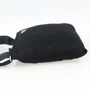 PRADA Shoulder Bag Nylon Black Silver Auth BSZ052-3