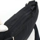 PRADA Shoulder Bag Nylon Black Silver Auth BSZ052-6