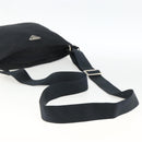 PRADA Shoulder Bag Nylon Black Silver Auth BSZ052-7
