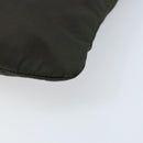 PRADA Shoulder Bag Nylon Khaki Silver Auth BSZ053-14