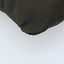 PRADA Shoulder Bag Nylon Khaki Silver Auth BSZ053-9