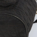 Christian Dior Lady Dior Backpack Nylon Brown Gold Auth BSZ057-15