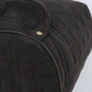 Christian Dior Lady Dior Backpack Nylon Brown Gold Auth BSZ057-17