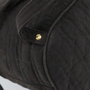 Christian Dior Lady Dior Backpack Nylon Brown Gold Auth BSZ057-8