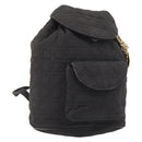 Christian Dior Lady Dior Backpack Nylon Brown Gold Auth BSZ057-1