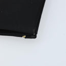 SAINT LAURENT Clutch Bag Satin Black Gold Auth BSZ059-11