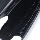 SAINT LAURENT Clutch Bag Satin Black Gold Auth BSZ059-14