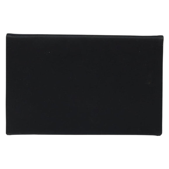 SAINT LAURENT Clutch Bag Satin Black Gold Auth BSZ059