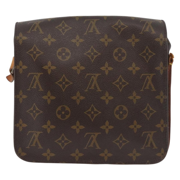 LOUIS VUITTON Monogram Cartouchiere MM Shoulder Bag M51253 LV Auth BSZ063