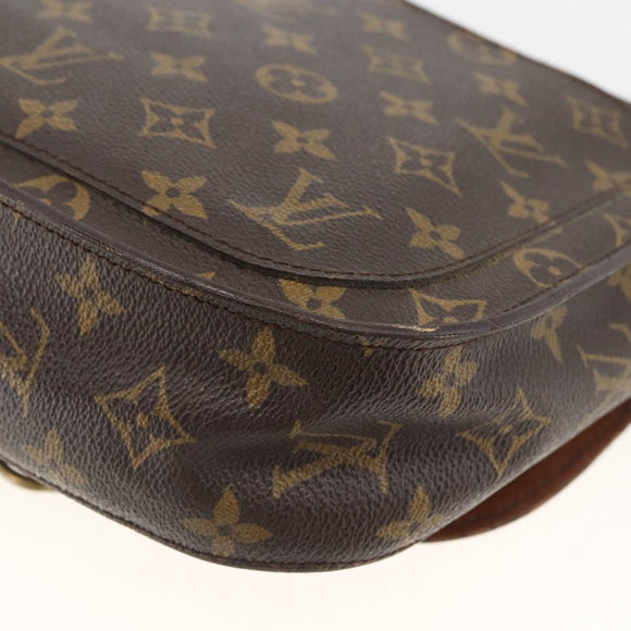 LOUIS VUITTON Monogram Saint Cloud GM Umhängetasche M51242 LV Auth BSZ065