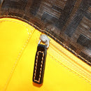 FENDI Zucca Canvas Tote Bag Coated Canvas Brown Black Auth BSZ076-20