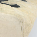 CHANEL Standard Tote Bag Canvas Beige Gold CC Auth BSZ077-8