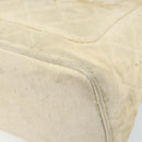 CHANEL Standard Tote Bag Canvas Beige Gold CC Auth BSZ077-16