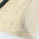 CHANEL Standard Tote Bag Canvas Beige Gold CC Auth BSZ077-17