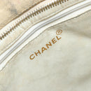 CHANEL Standard Tote Bag Canvas Beige Gold CC Auth BSZ077-19