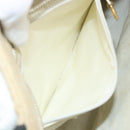 CHANEL Standard Tote Bag Canvas Beige Gold CC Auth BSZ077-23