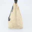 CHANEL Standard Tote Bag Canvas Beige Gold CC Auth BSZ077-3