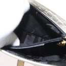 Salvatore Ferragamo Gancini Shoulder Bag Embossed leather White Gold Auth BSZ079-21