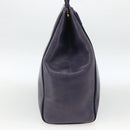 Salvatore Ferragamo Vala Tote Bag Leather Purple Gold Auth BSZ080-3