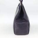 Salvatore Ferragamo Vala Tote Bag Leather Purple Gold Auth BSZ080-4
