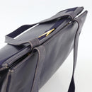 Salvatore Ferragamo Vala Tote Bag Leather Purple Gold Auth BSZ080-6