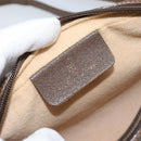 GUCCI GG Supreme Web Sherry Line Bag PVC Beige Gold 116 02 089 Auth BSZ082-16