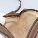 GUCCI GG Supreme Web Sherry Line Bag PVC Beige Gold 116 02 089 Auth BSZ082-18