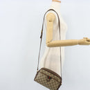 GUCCI GG Supreme Web Sherry Line Bag PVC Beige Gold 116 02 089 Auth BSZ082-22