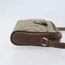 GUCCI GG Supreme Web Sherry Line Bag PVC Beige Gold 116 02 089 Auth BSZ082-4