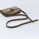 GUCCI GG Supreme Web Sherry Line Bag PVC Beige Gold 116 02 089 Auth BSZ082-7