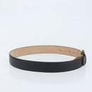 GUCCI Belt Leather 39"" Black Gold 245884 214351 85 34 Auth BSZ094-4