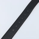 GUCCI Belt Leather 39"" Black Gold 245884 214351 85 34 Auth BSZ094-6