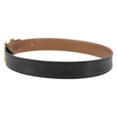 HERMES Constance Reversible Belt Leather 30.7"" Black Auth BSZ096-3