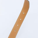 HERMES Constance Mini Reversible Belt Leather 29.1"" Black Auth BSZ097-11